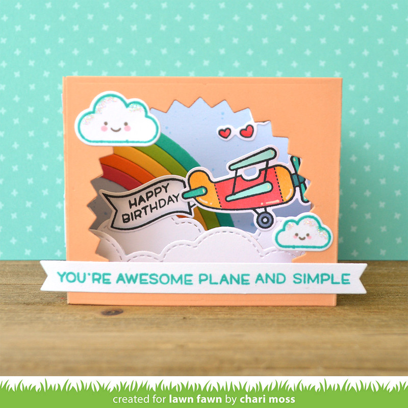 Lawn Fawn Clear Stamps - Plane & Simple