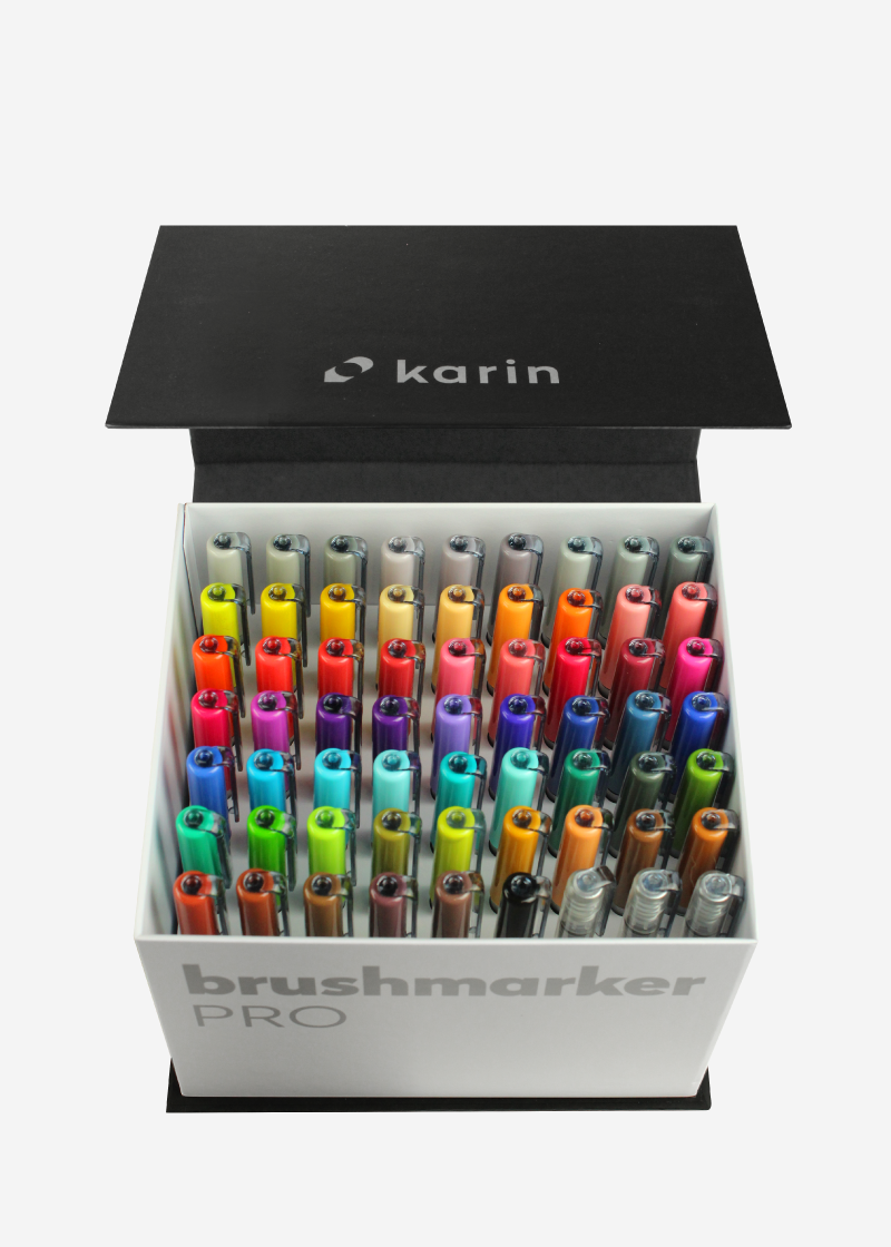 Brushmarker PRO Mega Box 60 colours +3 blenders
