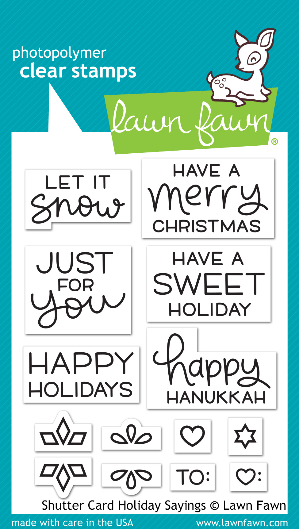 Shutter Card Holiday Sayings