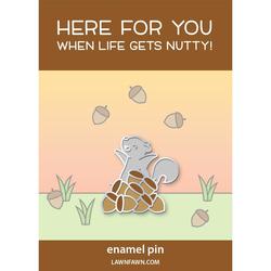 Nuts About You Enamel Pin