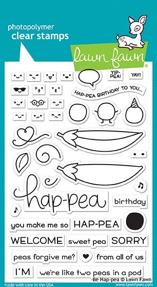 Be Hap-pea stamps
