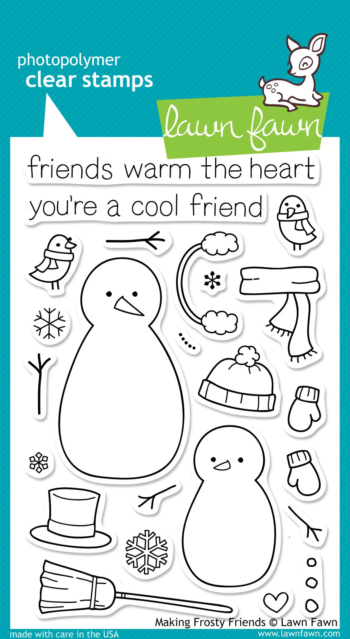Making Frosty Friends stamps