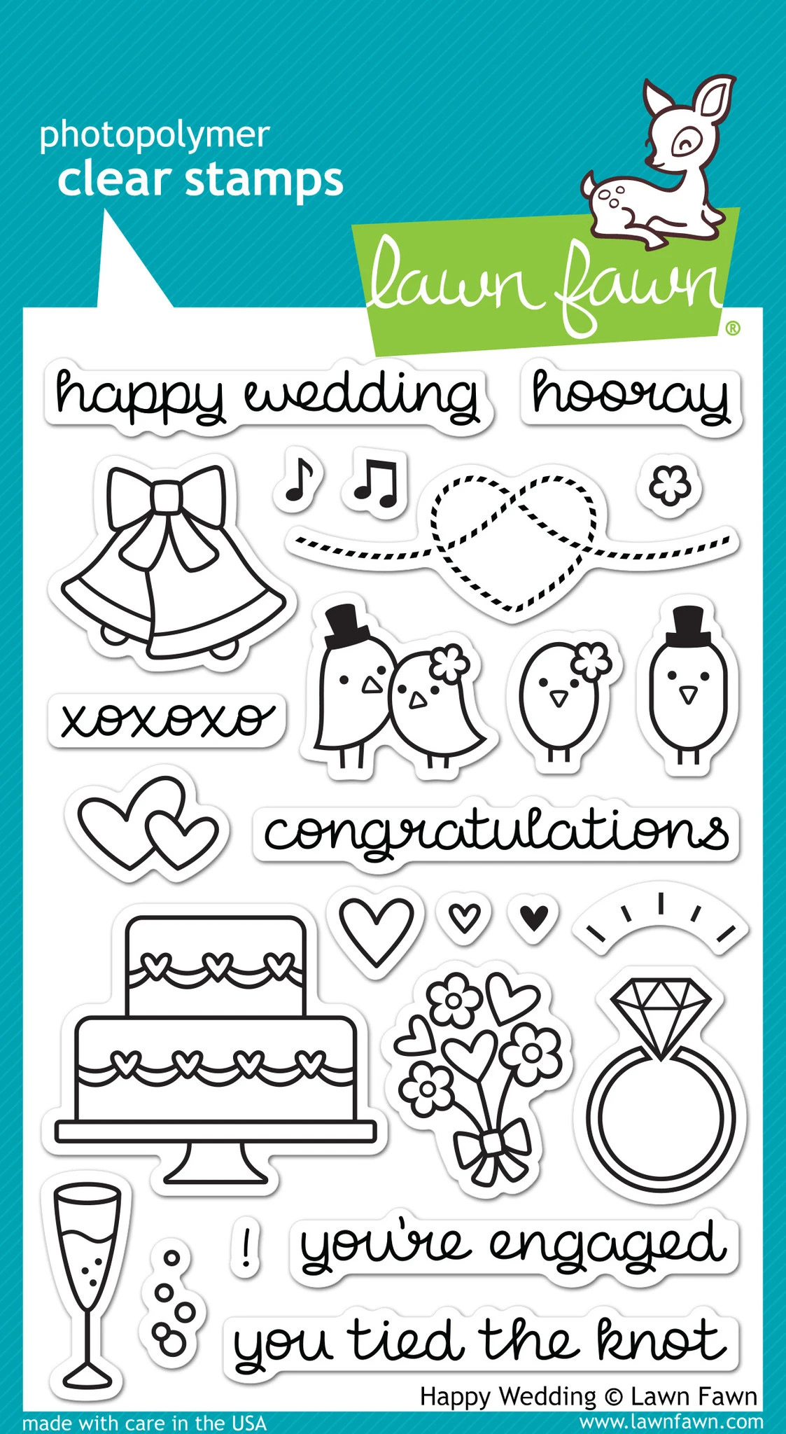 Happy Wedding stamps