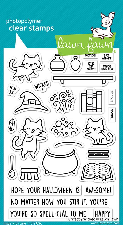 Purrfectly Wicked stamps