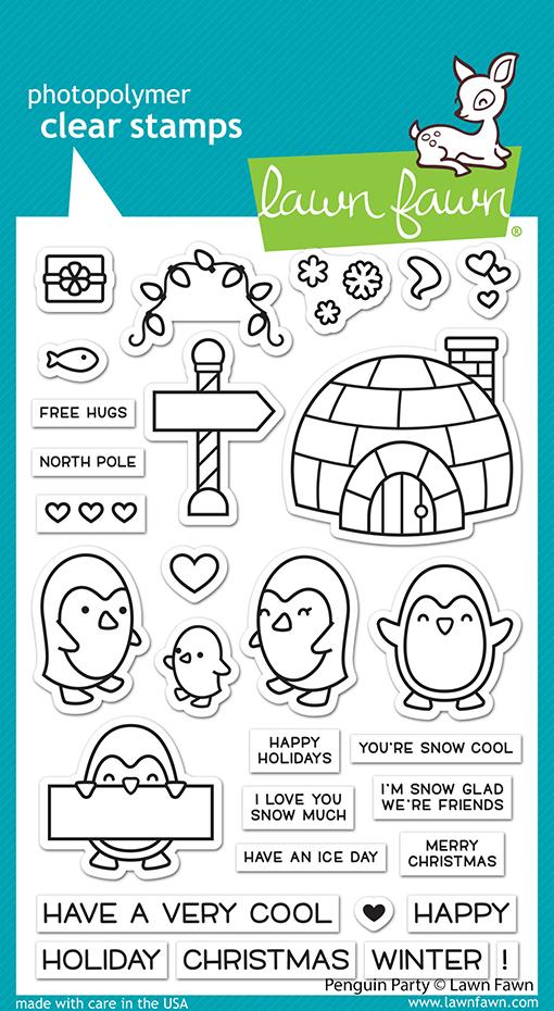 Penguin Party stamps