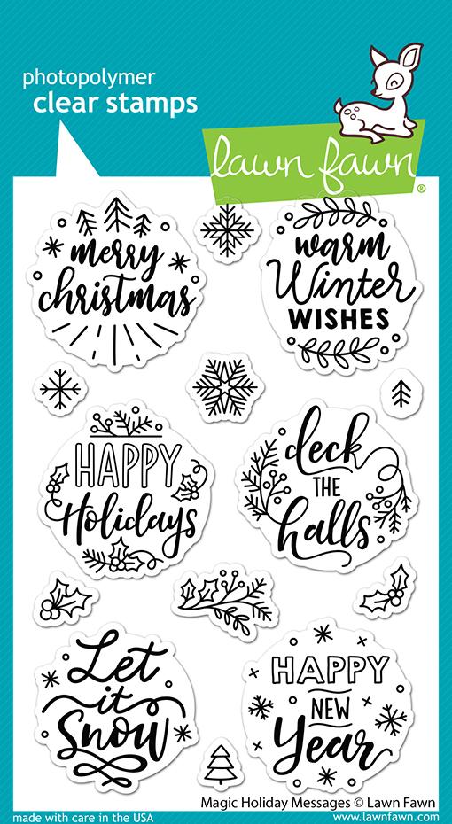 Magic Holiday Messages stamps