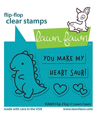 Rawr Flip-Flop stamps