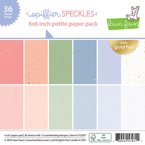 Spiffier Speckles 6x6 petite paper pack