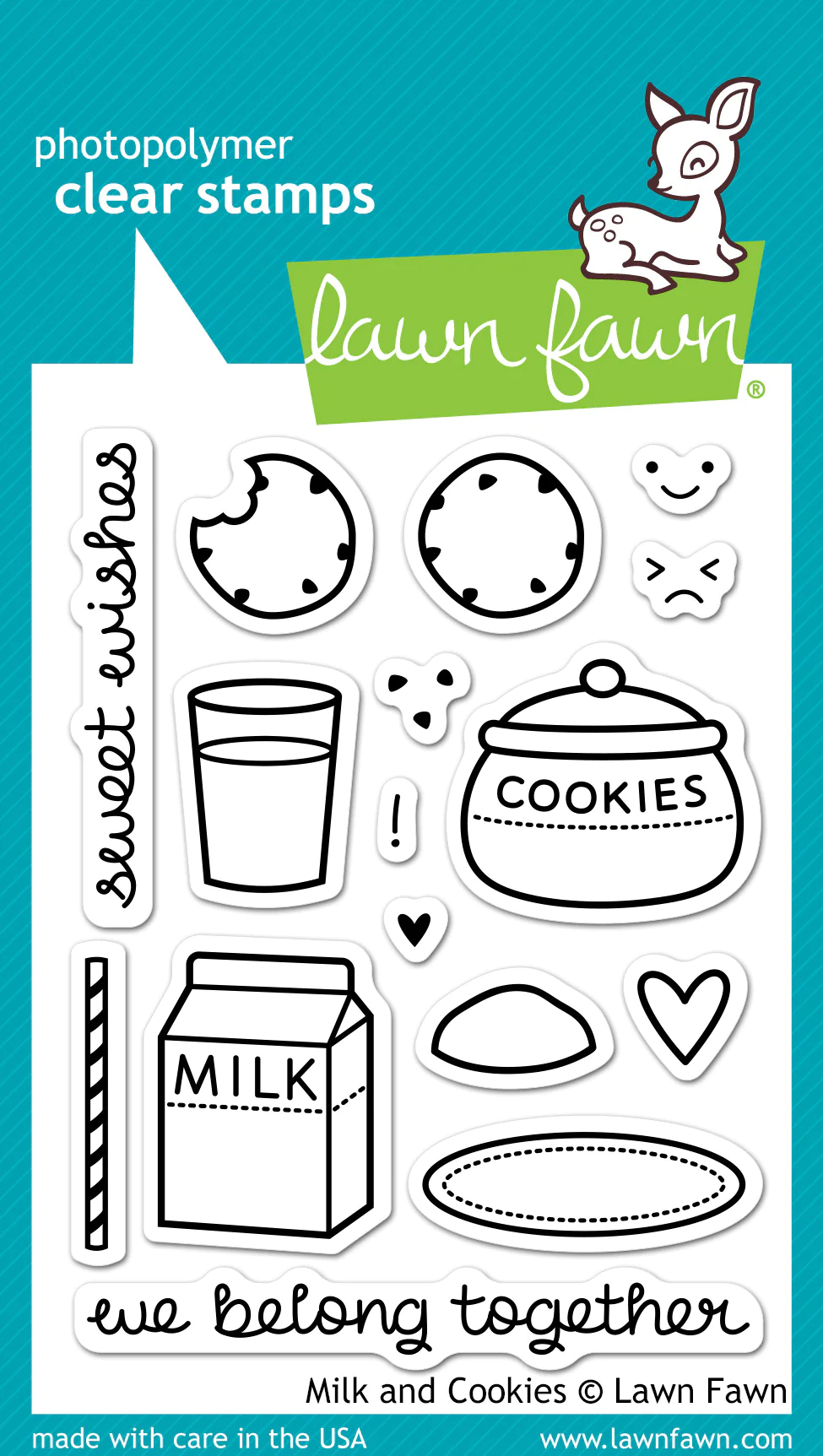 Milk and Cookies stamps