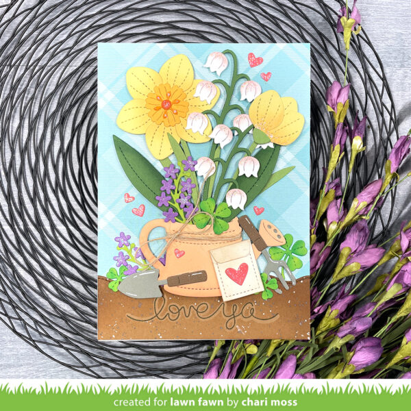 Die-Cut Floral Bouquet Card